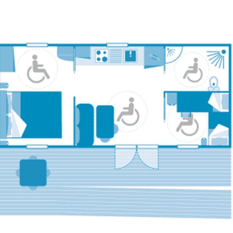 MOBILHOME 4 personnes - Cottage 4p 2ch **** PMR