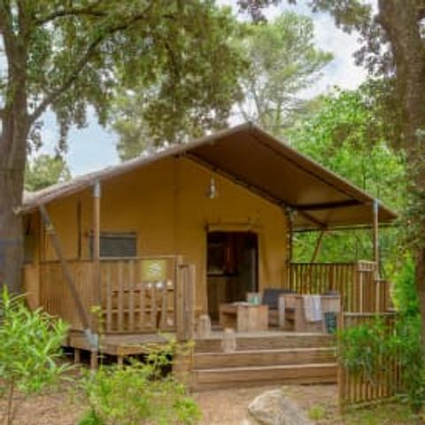 Tente en toile et en bois 5 personnes - Lodge Safari 5p 2ch ****