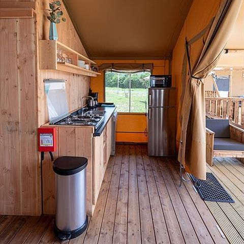 Tente en toile et en bois 5 personnes - SunLodge Taiga
