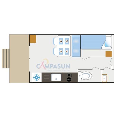 HÉBERGEMENT INSOLITE 4 personnes - Roulotte avec vue nature  - 20,40m² - 2 chambres (2 adultes + 2 enfants -12 ANS)