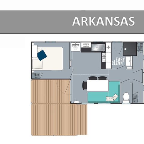 MOBILHOME 8 personnes - ARKANSAS CONFORT.