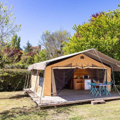 TENTE 5 personnes - Ciela Nature Lodge - 2 chambres - Cuisine – Salle de bain