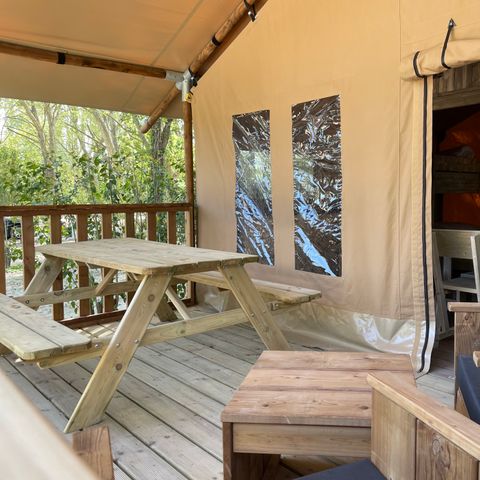 TENTE TOILE ET BOIS 5 personnes - Lodge Safari