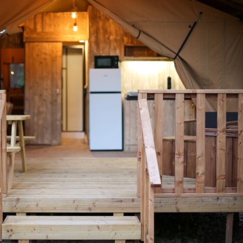 TENTE TOILE ET BOIS 4 personnes - Lodge Safari 27 m²