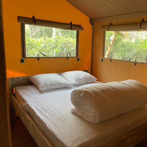 TENTE TOILE ET BOIS 4 personnes - Lodge Safari 27 m²