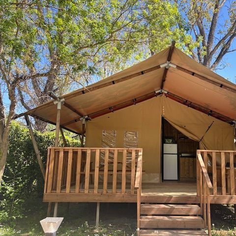 TENTE TOILE ET BOIS 4 personnes - Lodge Safari 27 m²
