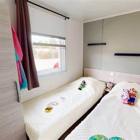 MOBILHOME 6 personnes - Home-Flower Premium 30m² (3 chambres) + terrasse couverte de 16m²
