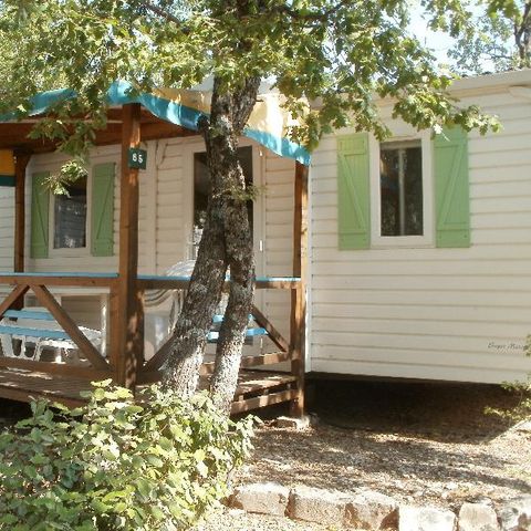 MOBILHOME 4 personnes - Confort 26m² (2 chambres) + terrasse couverte 10m²