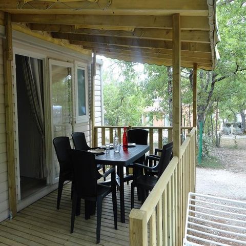 MOBILHOME 4 personnes - Confort + 28m² (2 chambres) + terrasse couverte 10m²