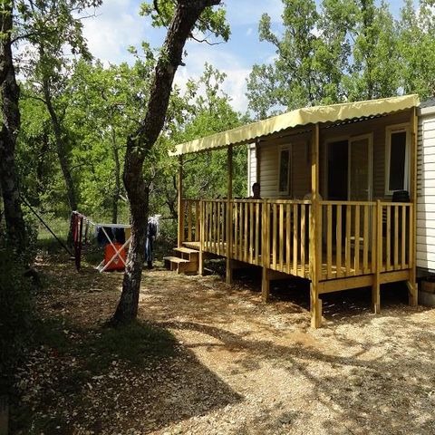 MOBILHOME 4 personnes - Confort + 28m² (2 chambres) + terrasse couverte 10m²