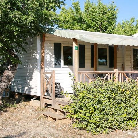 MOBILHOME 6 personnes - Confort 30m² (3 chambres) + terrasse couverte 10m²