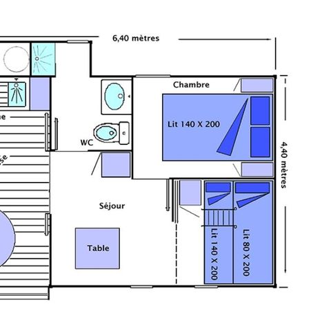 CHALET 5 personnes - Confort été - 2 chambres - TV - PLANCHA - WIFI