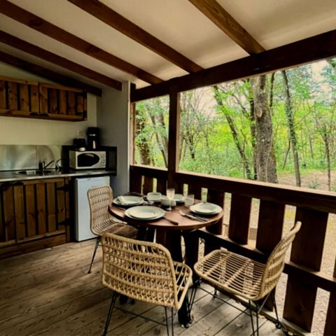 Chalet 2 personnes - Prestige 1 ch 2/3 pers 13m²+ 8m²