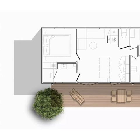 Mobilhome 6 personnes - Lodge Sunêlia Luxe 3 ch