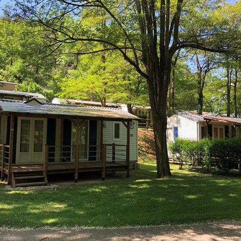 MOBILHOME 5 personnes - Résidence LOUISIANE  Confort 2 chambres avec terrasse couverte + TV