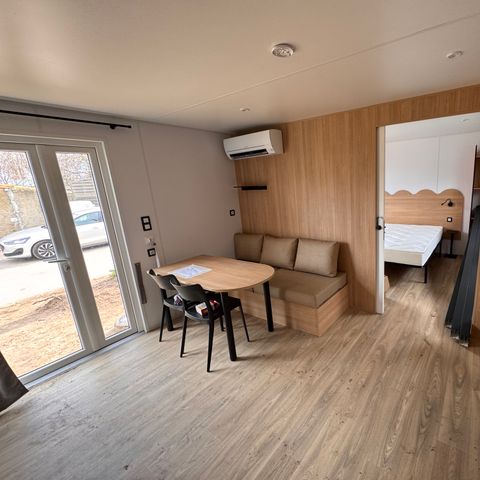 MOBILHOME 4 personnes - NEW // Résidence LOUISIANE PMR Confort 2 chambres + terrasse semi-couverte + TV