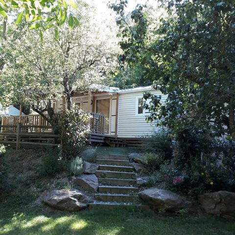 MOBILHOME 6 personnes - Résidence LOUISIANE Confort 3 chambres + Terrasse semi-couverte + TV