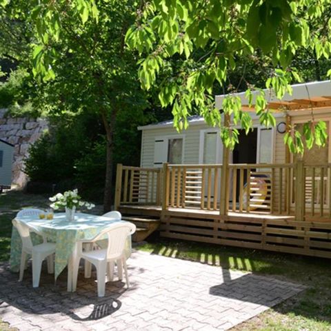 MOBILHOME 6 personnes - Résidence LOUISIANE Confort 3 chambres + Terrasse semi-couverte + TV