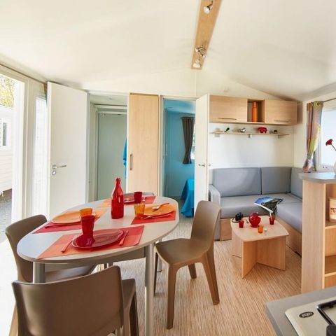 MOBILHOME 6 personnes - Mobil-home Confort 33m² 3 chambres - terrasse semi-couverte - climatisation 6 pers