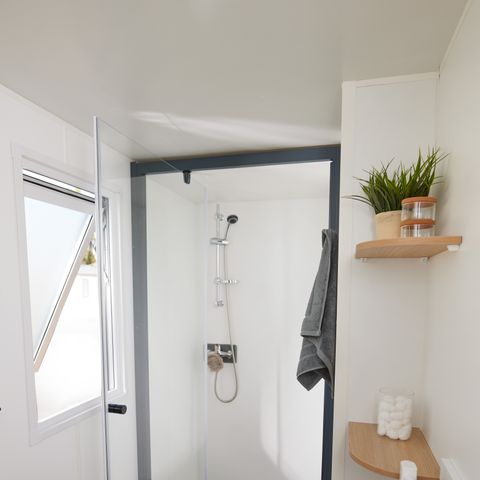 MOBILHOME 4 personnes - Premium 29 m² 2 chambres terrasse semi-couverte + climatisation + LV