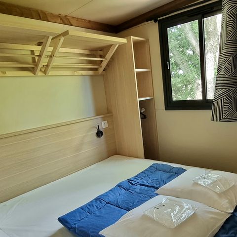 CHALET 6 personnes - Confort 35m² 3 chambres terrasse semi-couverte + climatisation