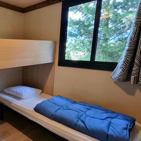 CHALET 6 personnes - Confort 35m² 3 chambres terrasse semi-couverte + climatisation