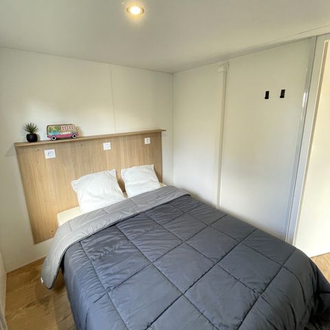 MOBILHOME 4 personnes - Premium 29 m² 2 chambres terrasse semi-couverte + climatisation + LV   L
