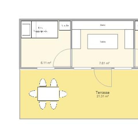 CHALET 4 personnes - Chalet Nature, sans sanitaires