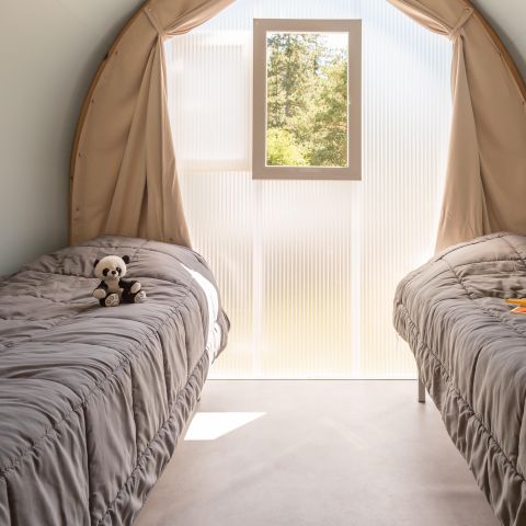 TENTE TOILE ET BOIS 4 personnes - Coco Sweet 16m² - sans sanitaires 
