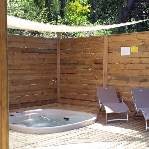 MOBILHOME 4 personnes - Loggia Prestige Confort 35m² -Jacuzzi - Climatisation - TV