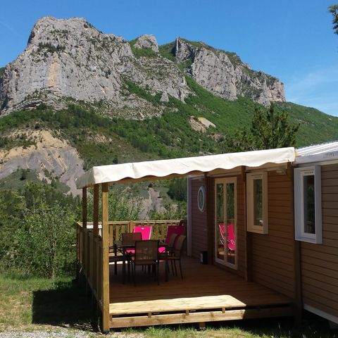 MOBILHOME 6 personnes - Espace Premium 32m² - Climatisation - TV vue montagne