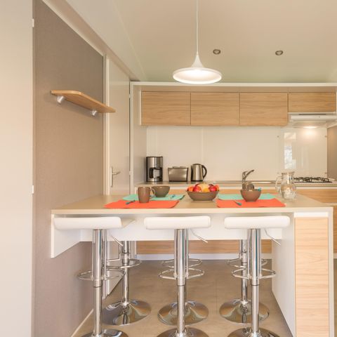 MOBILHOME 6 personnes - Espace Luxe Confort 32m² - Jacuzzi - Climatisation - TV
