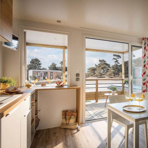 MOBILHOME 4 personnes - Loggia Premium 28m² - Climatisation - TV