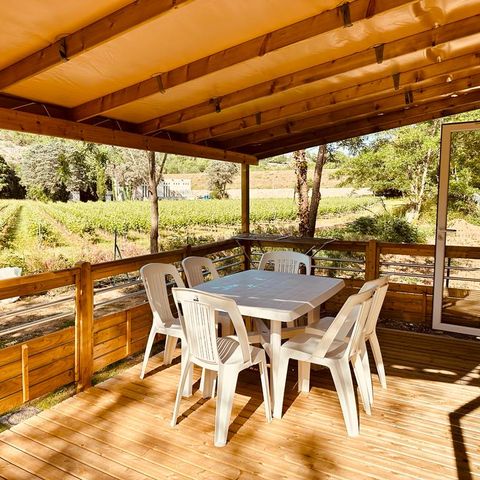 MOBILHOME 6 personnes - Mobil-home Louisiane Luxe 38m² 3 CH avec vue