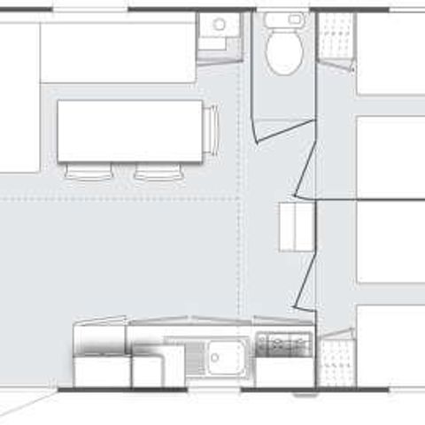 MOBILHOME 6 personnes - Confort Plus Climatisation TV 31 m² - 3 CH d