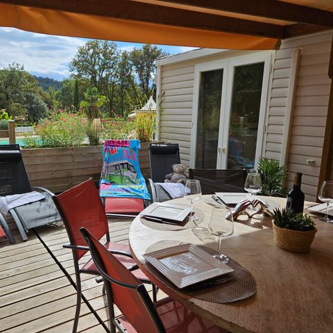 MOBILHOME 8 personnes - Cottage LE TWIN PRESTIGE - climatisé - 4 chambres - 2 SDB - D