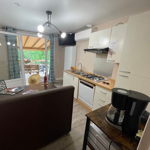 BUNGALOW 4 personnes - Cottage LA GARIOTTE - 4 personnes - 2 chambres - Climatisé - Télévision - Lave-vaisselle - D