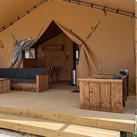 TENTE TOILE ET BOIS 5 personnes - SunLodge Taiga