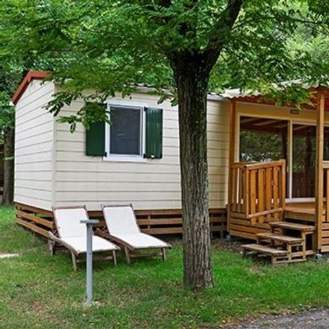 MOBILHOME 8 personnes - Premium | 3 Ch. | 6/8 Pers. | Terrasse surélevée | Clim.