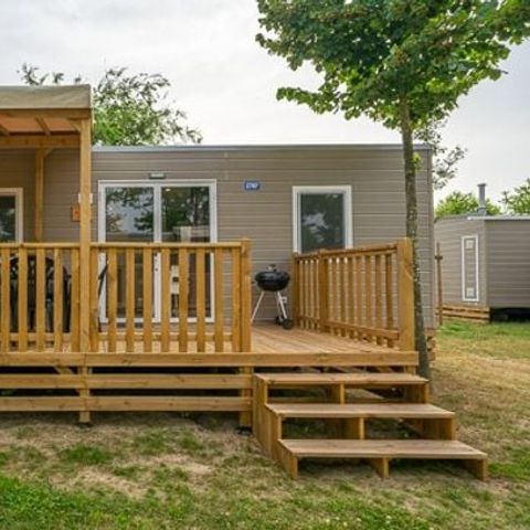 MOBILHOME 6 personnes - Comfort | 3 Ch. | 6 Pers. | Terrasse surélevée | Clim.