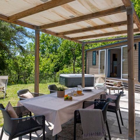 MOBILHOME 8 personnes - 2 modules - 8p 4ch 2sdb Premium clim spa