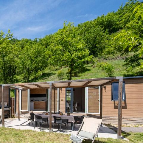 MOBILHOME 8 personnes - 2 modules - 8p 4ch 2sdb Premium clim spa
