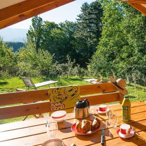 TENTE TOILE ET BOIS 4 personnes - Lodge 4p 2 ch *** Climatisé