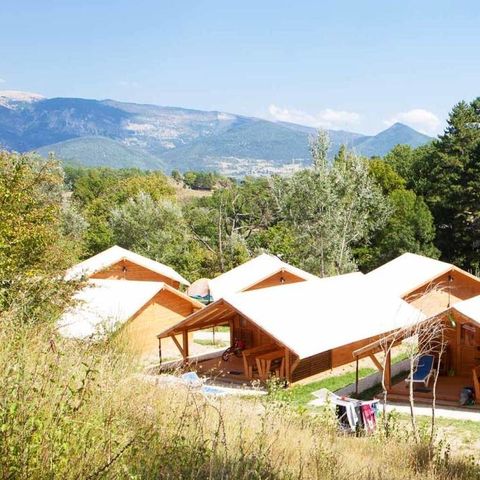 TENTE TOILE ET BOIS 4 personnes - Lodge 4p 2 ch *** Climatisé