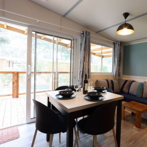 MOBILHOME 6 personnes - MOBILE-HOME "VILLA" 3 chb. 6 pl. 2 SDE