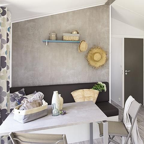 MOBILHOME 4 personnes - Malaga Duo - 2 ch - 27 m2 (+Terrasse semi-couverte 8 m2) 4 personnes