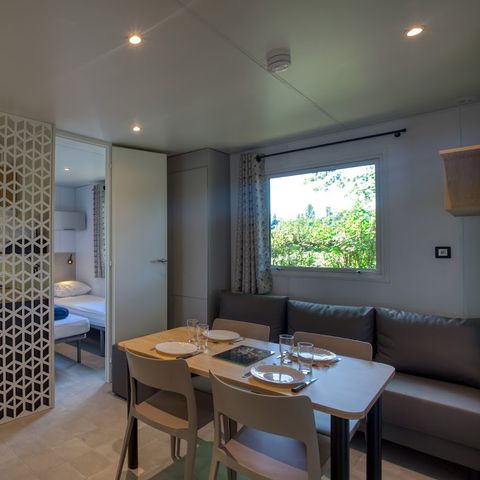 MOBILHOME 4 personnes - Grand Large - 2 chambres - 30 m2 (+Très grande terrasse semi couverte de 22.5 m2)