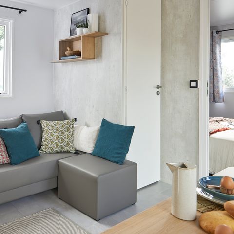 MOBILHOME 4 personnes - Grand Large - 2 chambres - 30 m2 (+Très grande terrasse semi couverte de 22.5 m2)