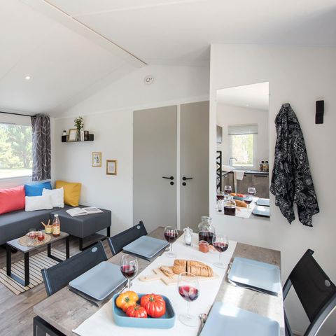 MOBILHOME 4 personnes - Bahia - 2 chambres - 28 m2 (+Terrasse couverte 11 m2) 4 personnes