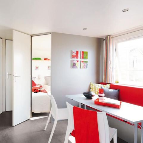 MOBILHOME 4 personnes - O'Hara CONFORT- 2 chambres - 24,5 m2 (+ Terrasse semi couverte de 18 m2) 4 personnes